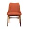 Armen Living Azalea Orange Fabric and Walnut Wood Dining Side Chairs, PK2 LCAZSIWAOR - alternate 8